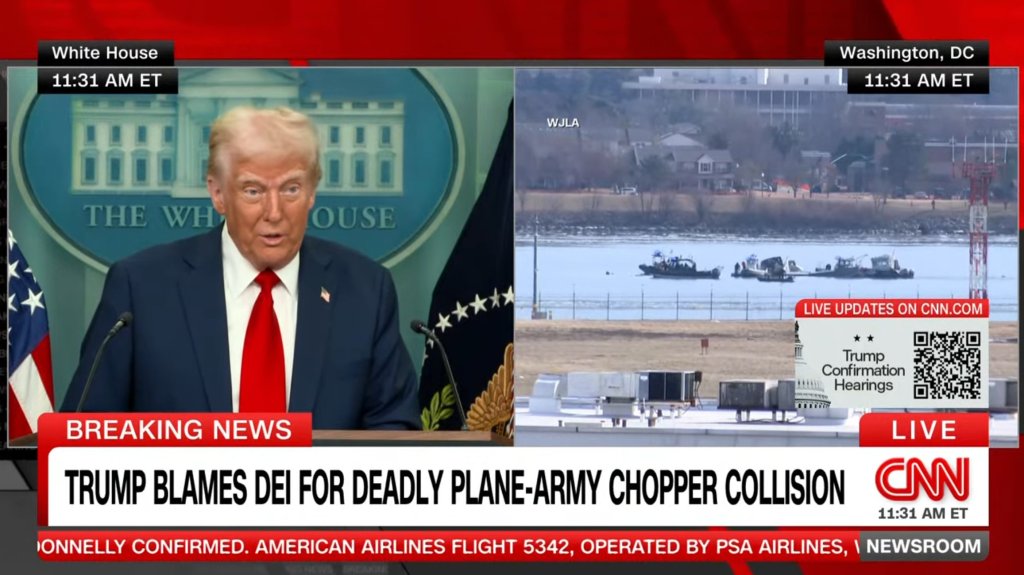 After tragedy at DCA, Trump blames&nbsp;DEI